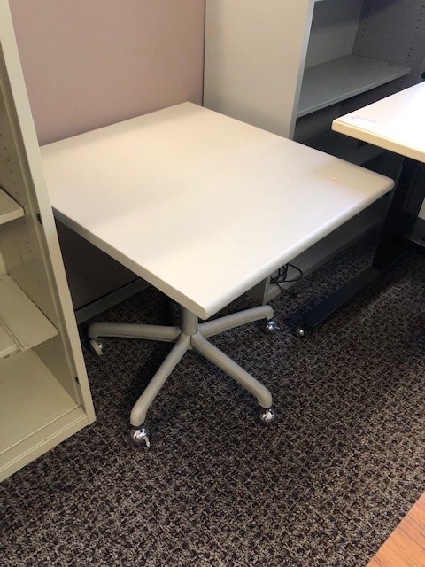 laminate top white, square