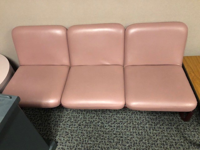 2 seat sections pink