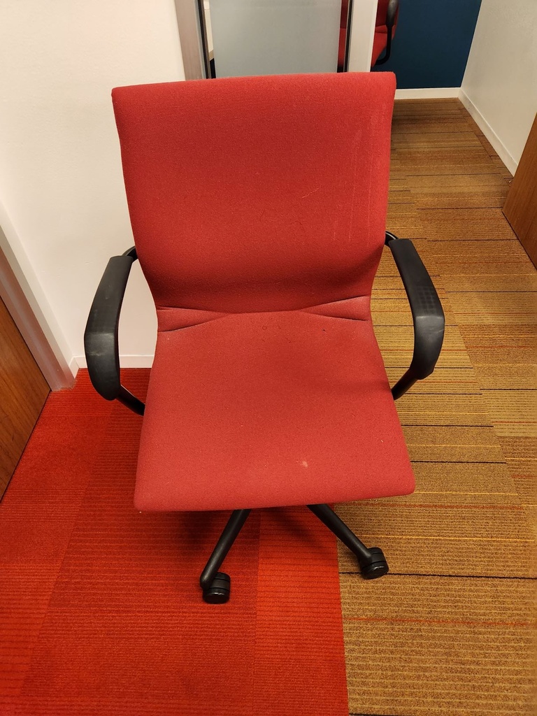 Burgundy Fabric Meeting Chairs