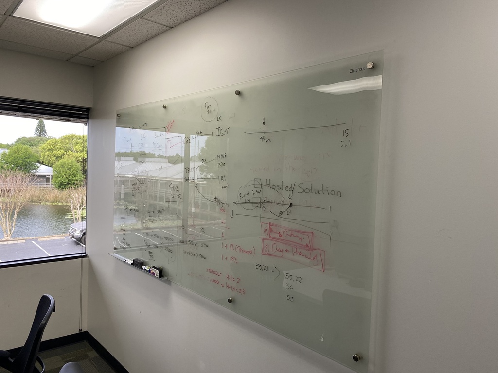 Dry Erase Board - Clear Plastic