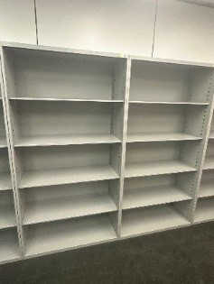 #1 - Metal 5 shelves bookcase 36 x 70 x 15