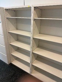 #14 - Metal 5 shelf bookcase30 x 14 x 63