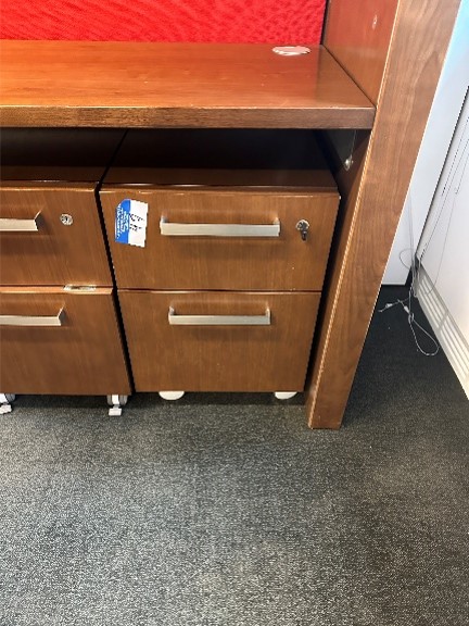 #47 - Rolling Ped 2 drawer18 x 16 x 23.5