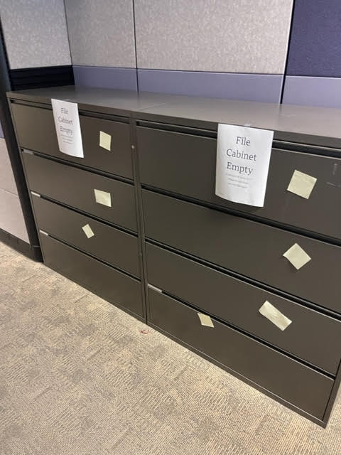 4 DRAWER FILE CABINET - BLACK