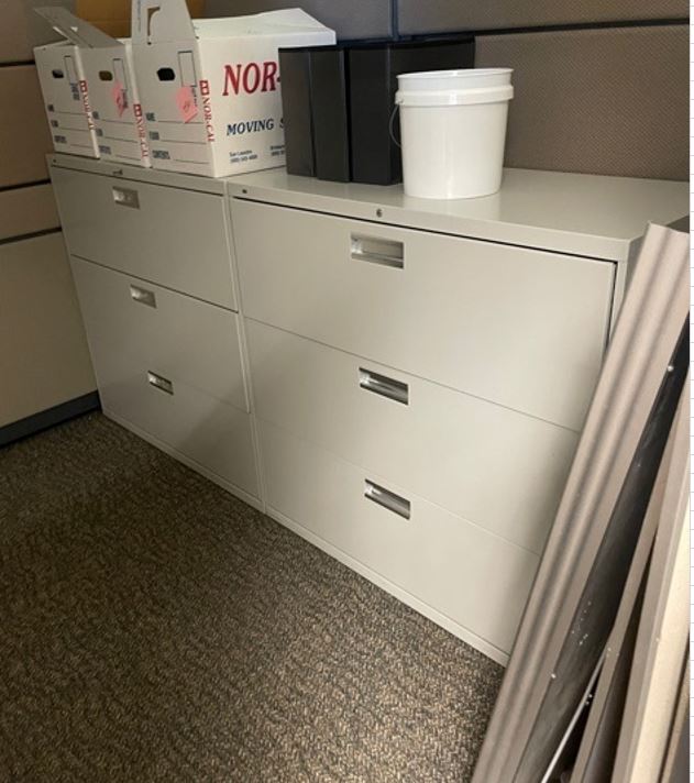 3-drawer Lateral File, Beige