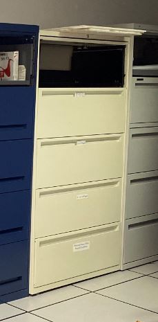 White 4-Drawer Tall Lateral Filing Cabient