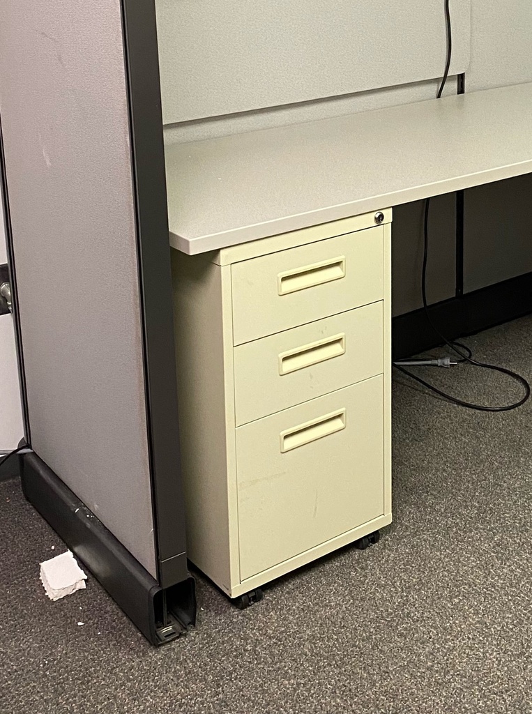 White 3-Drawer Lateral Filing Cabinet