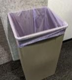 Trash Bin, 16" x 16" x 21"