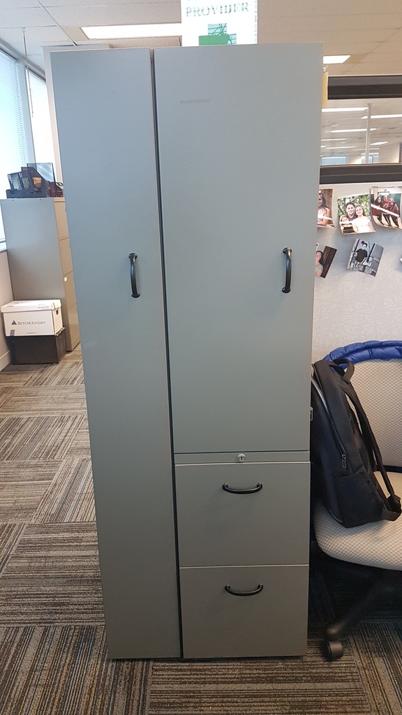 Tall Metal Cabinet - Combination tower