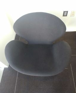 Chair, black canvas