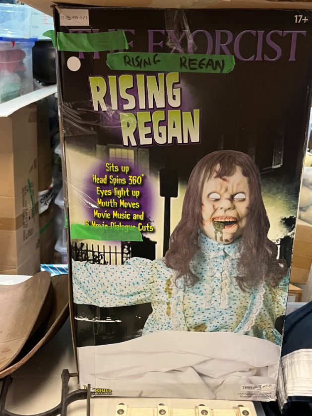 Rising Regan animatronic Halloween décor 