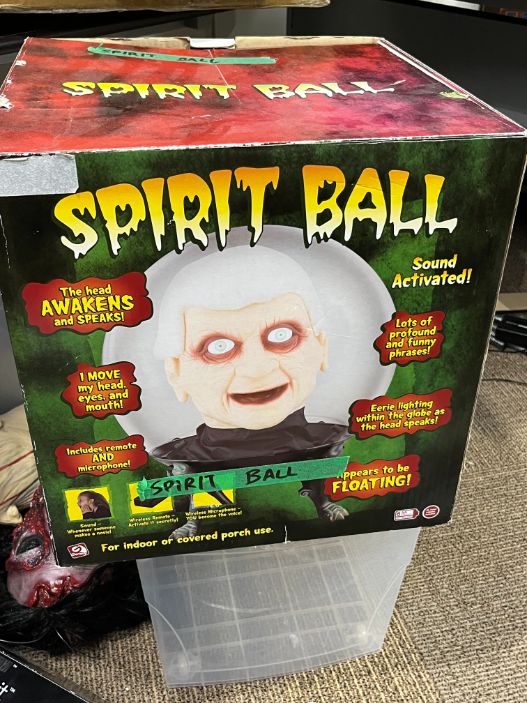 Spirit Ball animatronic Halloween décor 