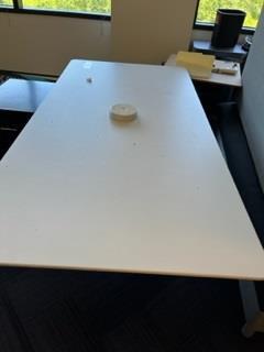 Meeting table w/ single base hole in center/ 30" x 72"