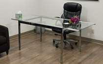 Metal Glass Desk