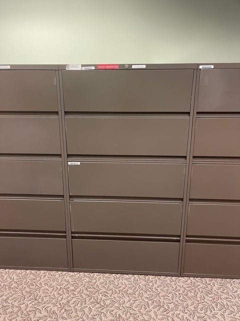 5-Drawer Filing Cabinet, 36"
