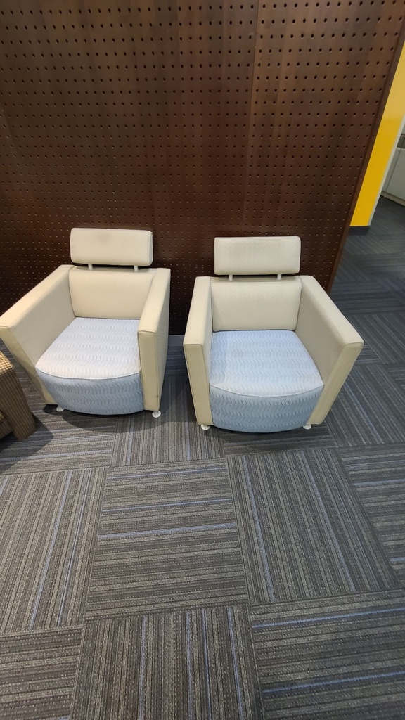 Tan Chairs with Headrest