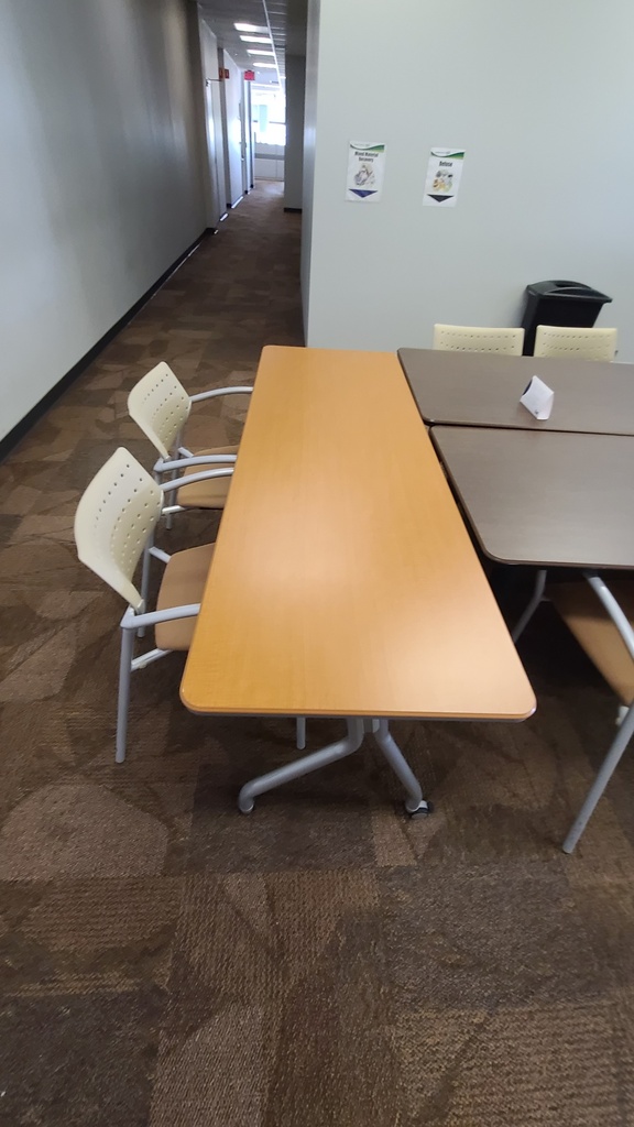 Tan Mobile Table - 72" x 24"