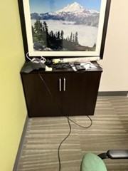 Storage Cabinet Wood 18x36x28