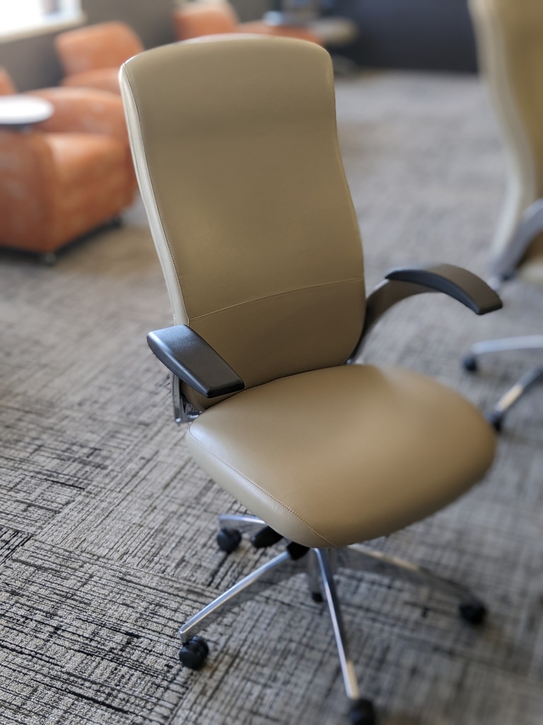 board room swivel base chairs, fully upholstered vinyl, fixed arms
