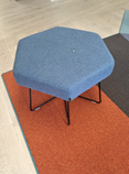 Stool, NaughtOne, Light Blue Hexagon