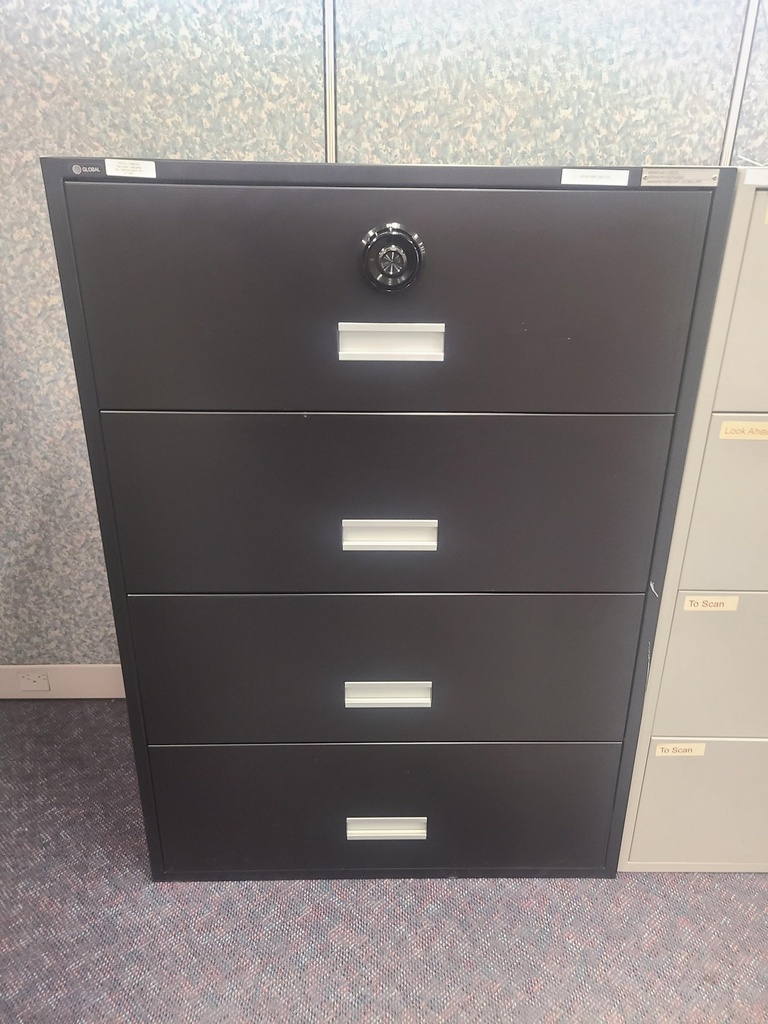 Four-drawer filing cabinet