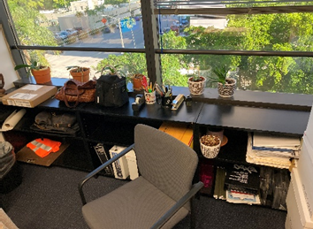 Small Black Bookcase, 35x12x29"