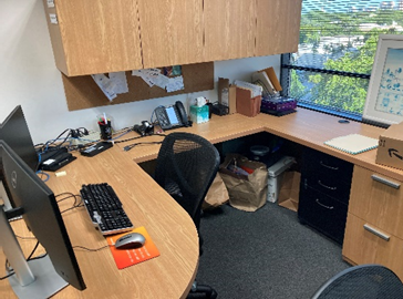 L-Shaped Desk, 42x24x30"