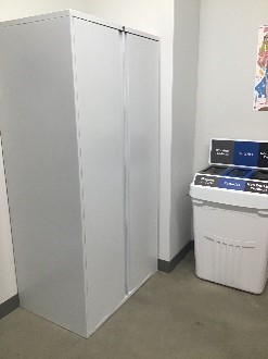 Metal 2 Door Cabinet---white