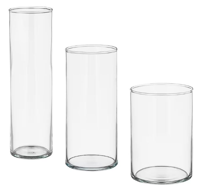 Box of misc. kitchen supplies (e.g. glass food bowls, vases)