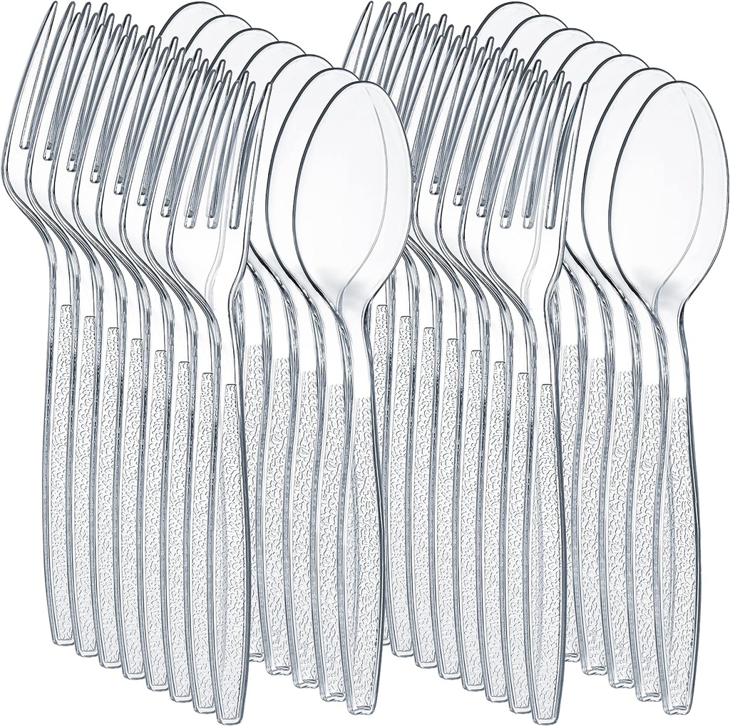 Box of plastic utensils