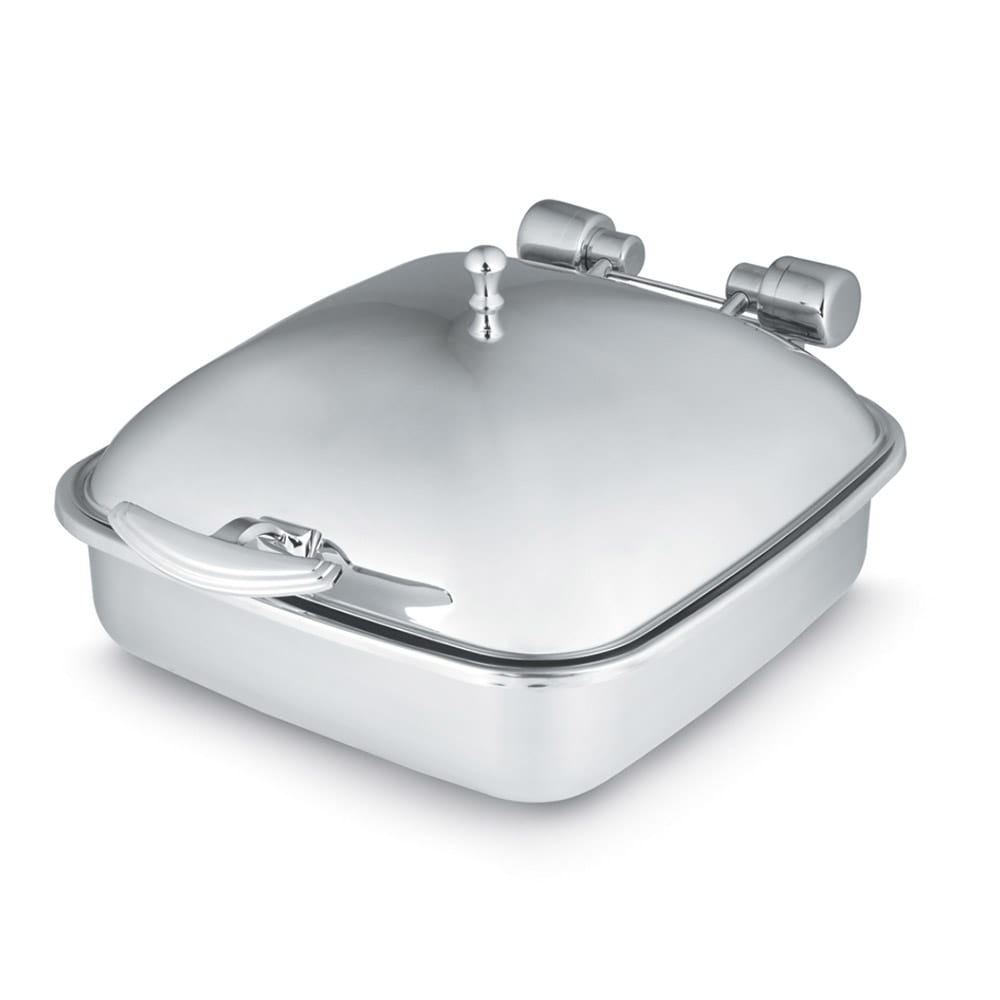 Square Metal Serving Dishes with Hinged Lid