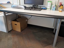 white top "Click" adjustable desks