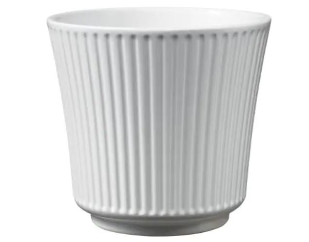 Small White Ceramic Pot
