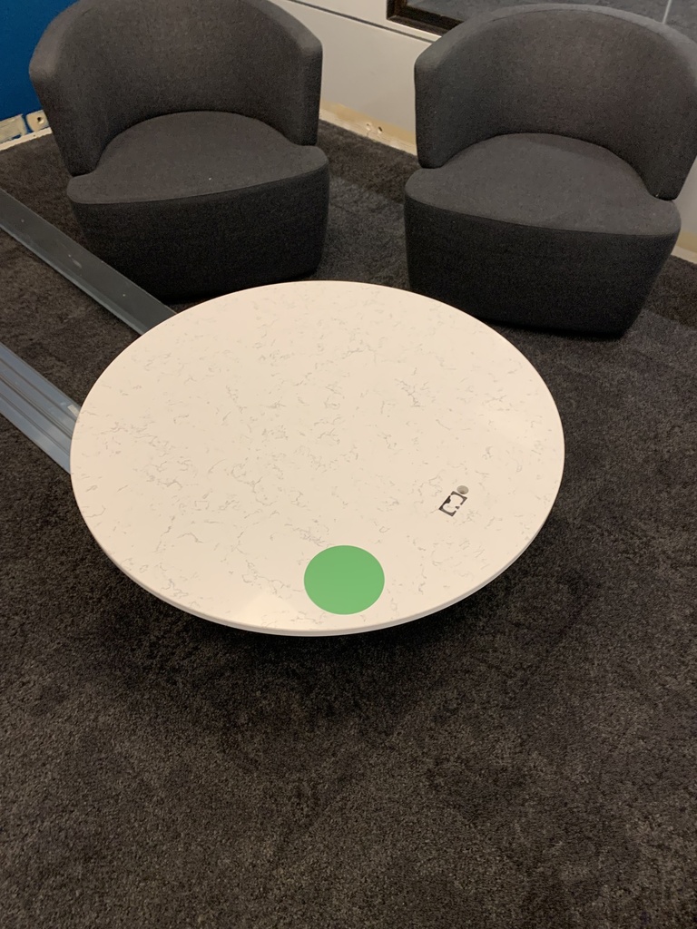 White Round Coffee Table