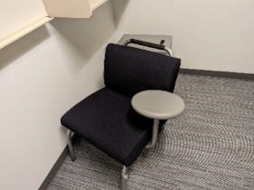 Chair, Lounge, Black, 38" x 36" x 24"