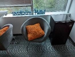 Chair, Lounge, Grey, 31" x 31" x 29"