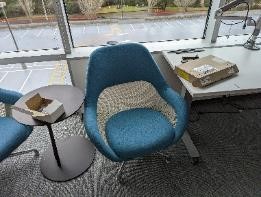 Chair, Lounge, Blue, 22" x 17" x 31"