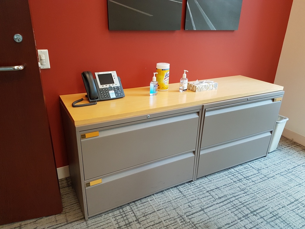 2 Drawer Lateral with Wood Top - 36"