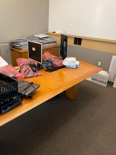 10’ WOOD MEETING TABLE