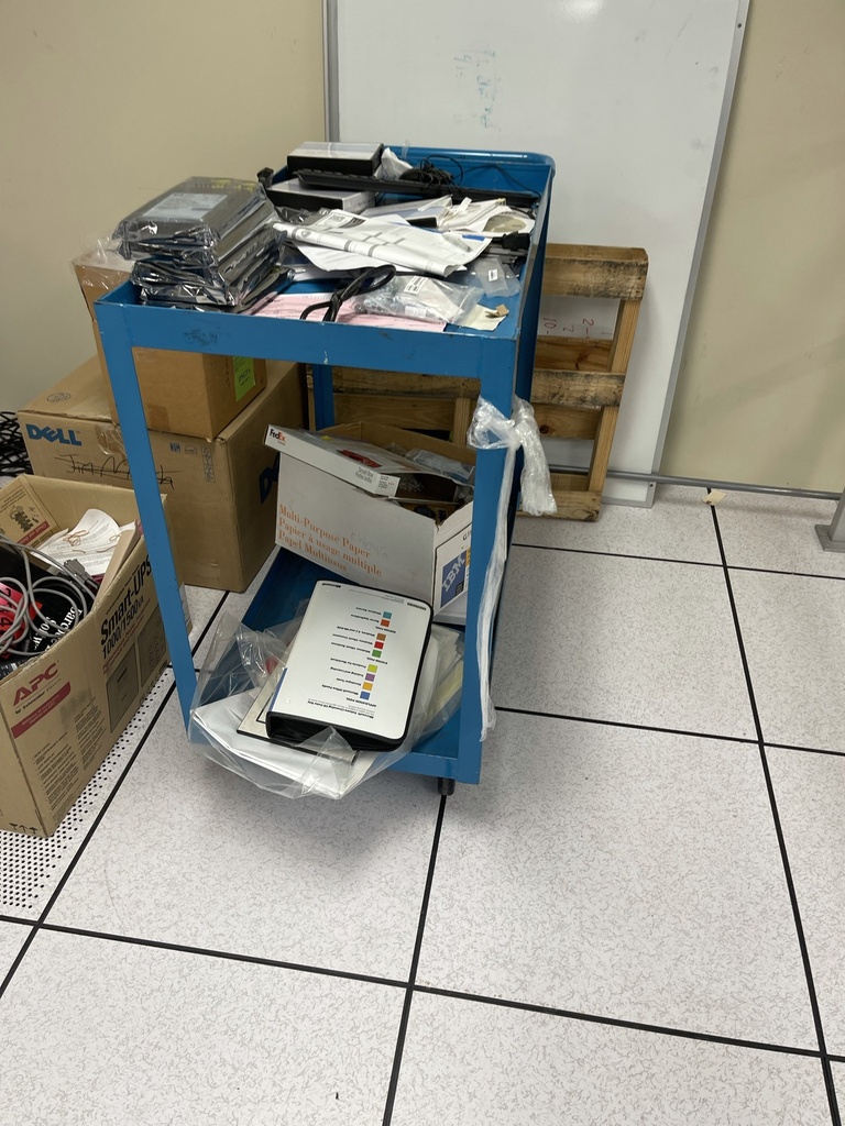Metal cart blue