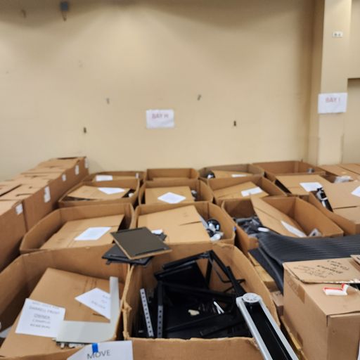 Boxes of brand new binders