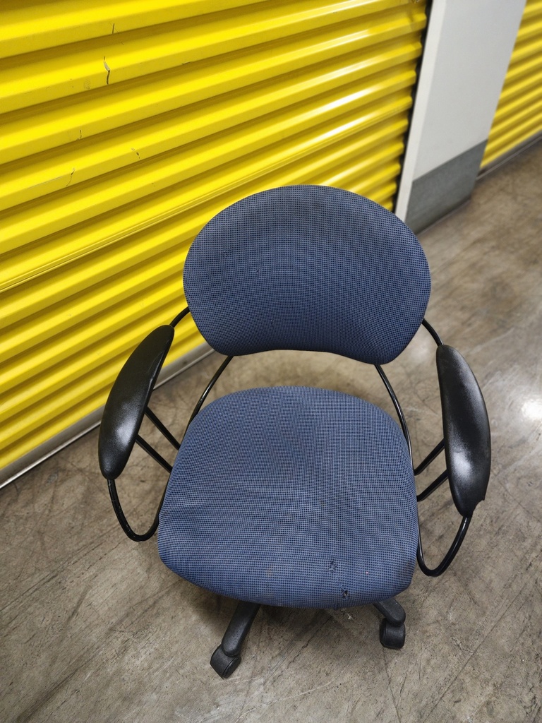 Blue fabric chair