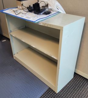 2-Shelf Bookcase, 34x12x29