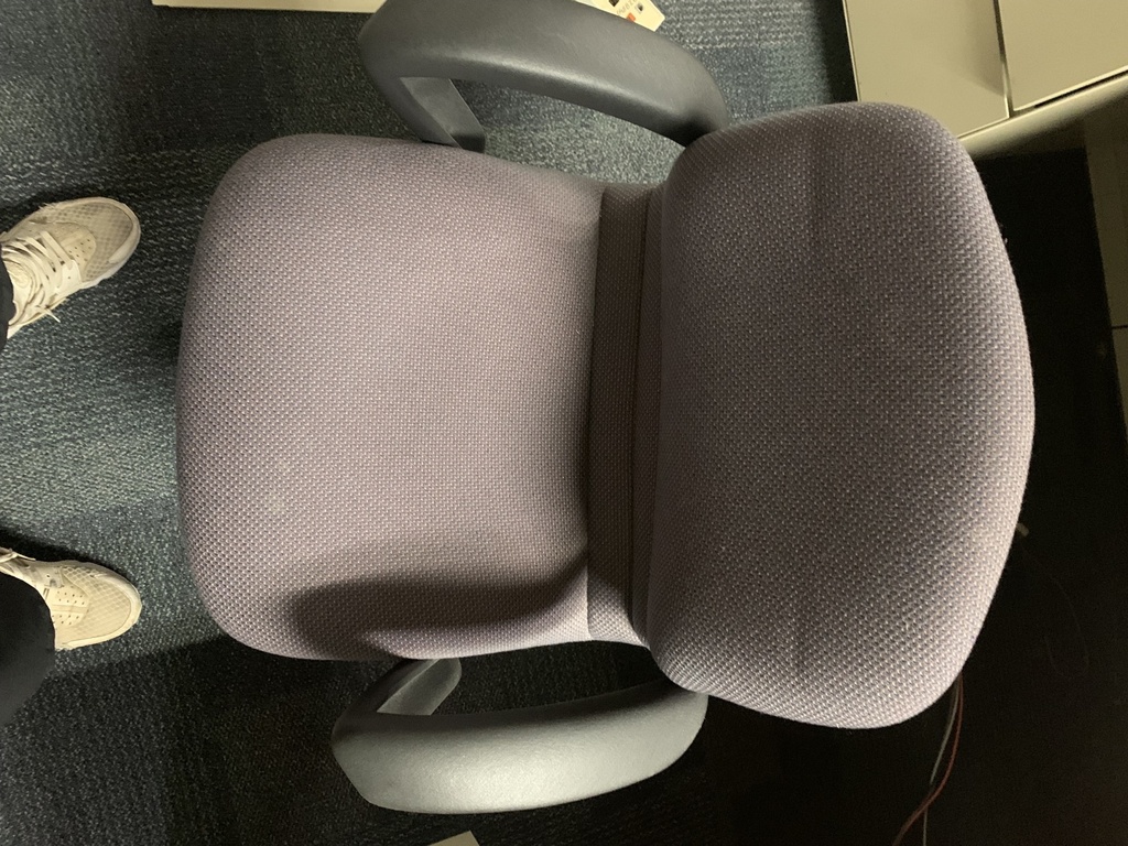 task chair - grey/pink fabric