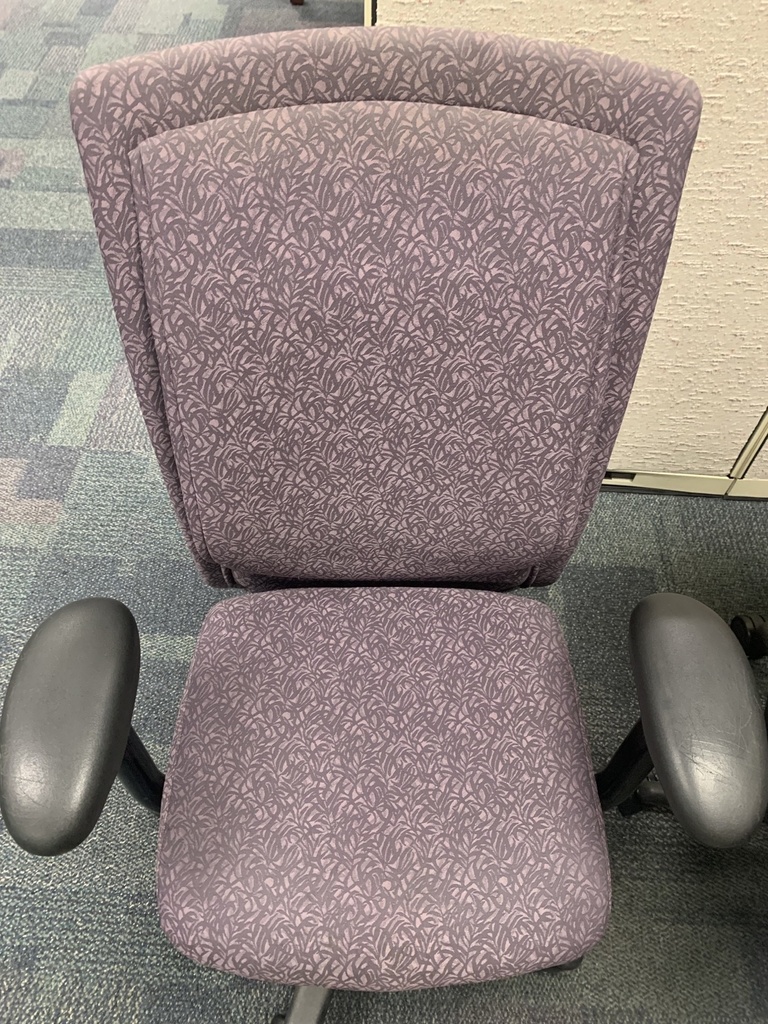 task chair - flower pattern