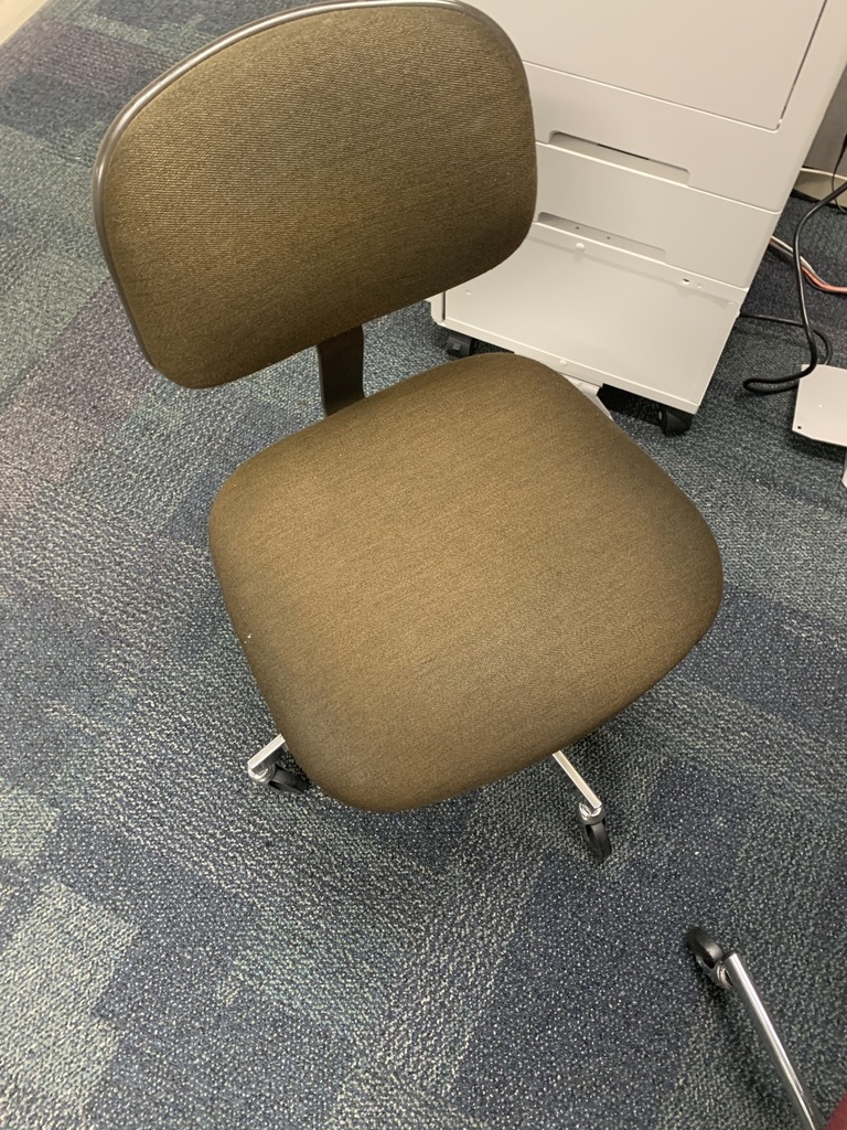 armless task chair - gold