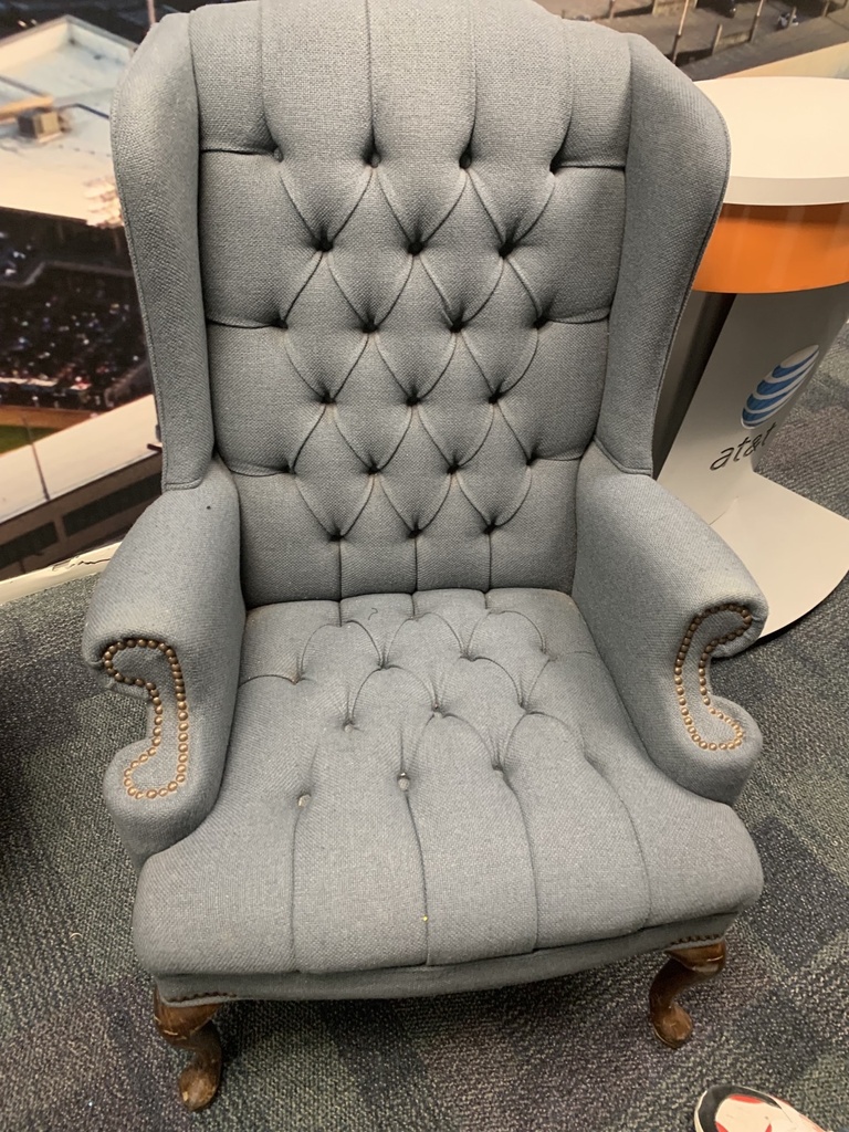 gray arm chair
