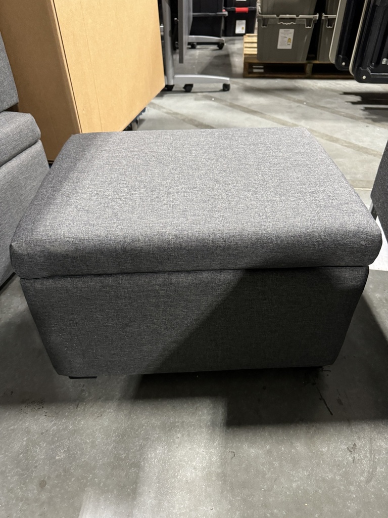 Small Grey Ottoman Chair