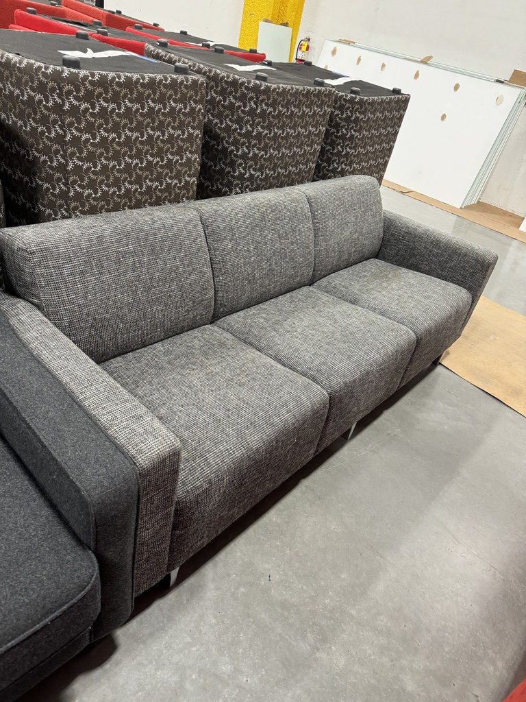 Gray 3 Seat Sofa 