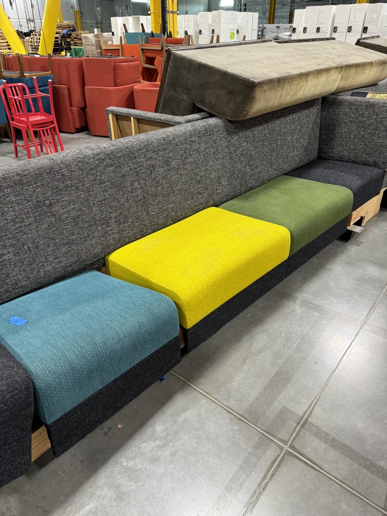 Long Cushioned Bench 